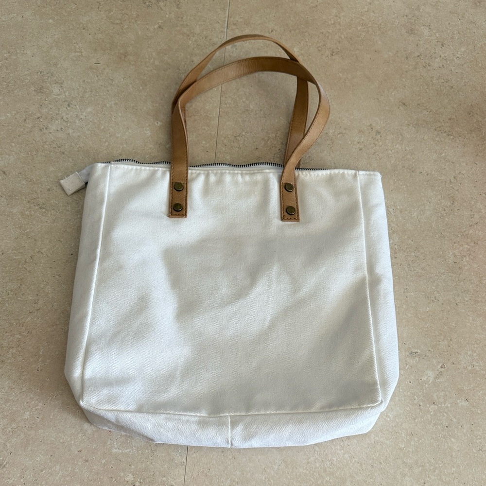 💥3/$12 SALE💥 Cozy Earth canvas tote - Picture 4 of 5